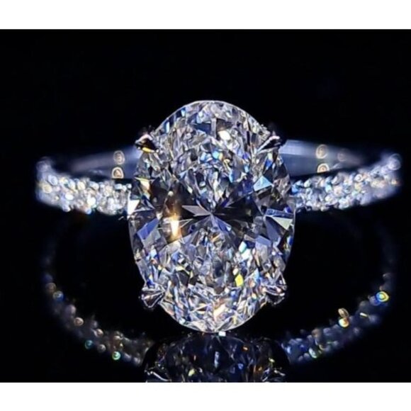 0 Jewelry - New Womens Simulated Diamond Engagement Ring